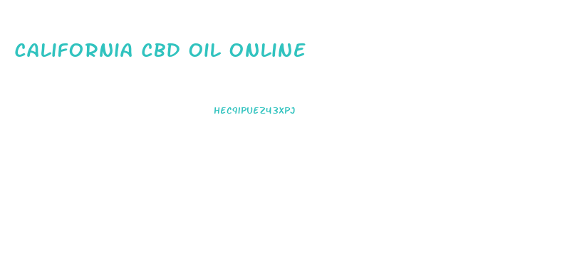 California Cbd Oil Online