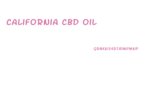 California Cbd Oil