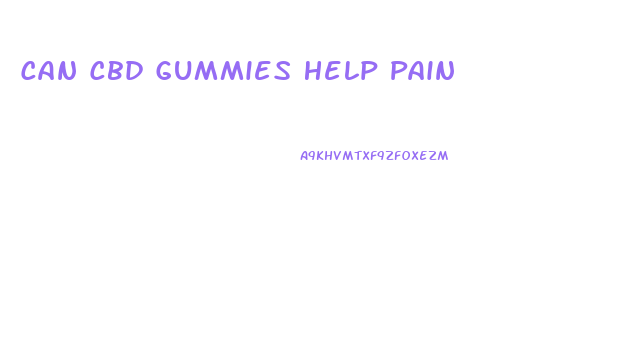 Can Cbd Gummies Help Pain
