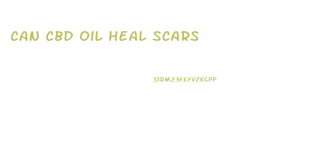 Can Cbd Oil Heal Scars