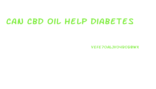 Can Cbd Oil Help Diabetes