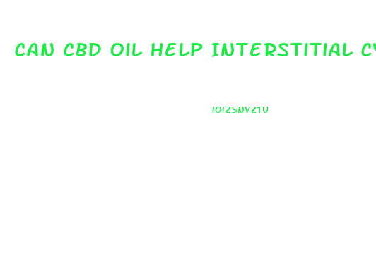 Can Cbd Oil Help Interstitial Cystitis