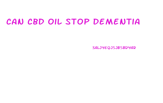 Can Cbd Oil Stop Dementia