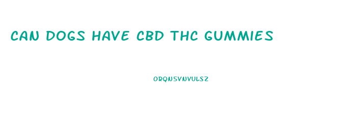 Can Dogs Have Cbd Thc Gummies