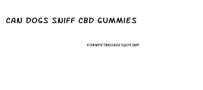 Can Dogs Sniff Cbd Gummies