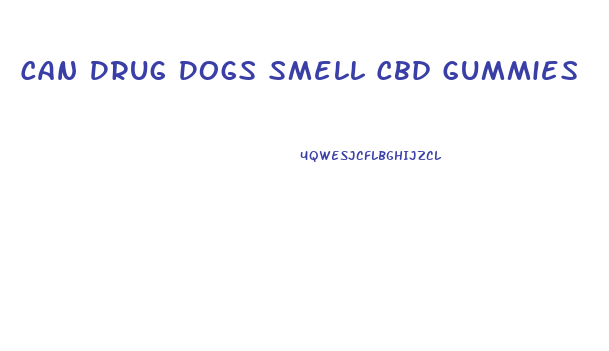 Can Drug Dogs Smell Cbd Gummies