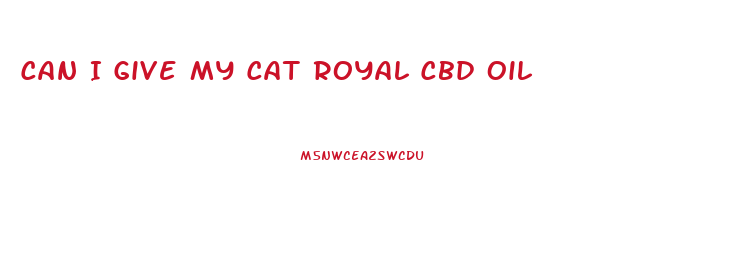 Can I Give My Cat Royal Cbd Oil
