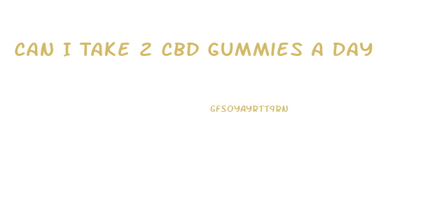 Can I Take 2 Cbd Gummies A Day
