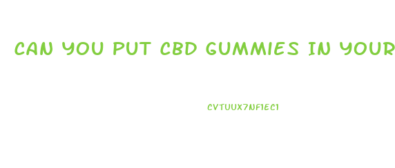 Can You Put Cbd Gummies In Your Luggage