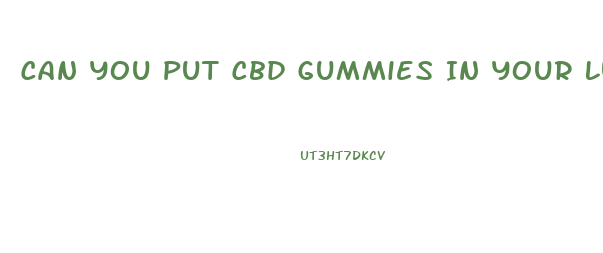 Can You Put Cbd Gummies In Your Luggage