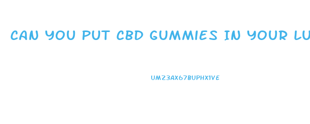 Can You Put Cbd Gummies In Your Luggage