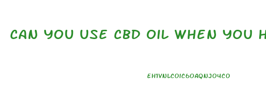 Can You Use Cbd Oil When You Have Copd