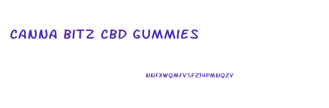 Canna Bitz Cbd Gummies