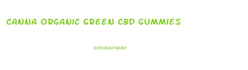 Canna Organic Green Cbd Gummies