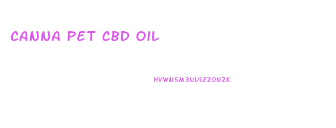 Canna Pet Cbd Oil