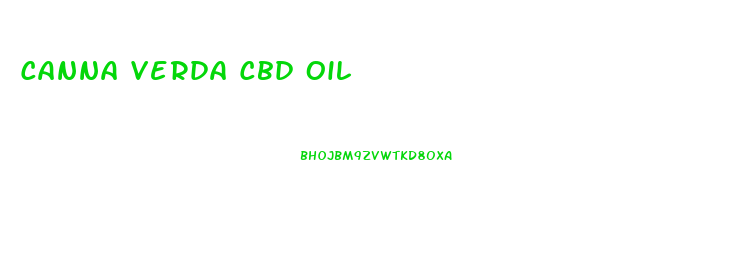 Canna Verda Cbd Oil