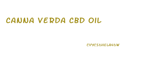 Canna Verda Cbd Oil