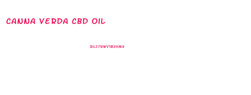 Canna Verda Cbd Oil