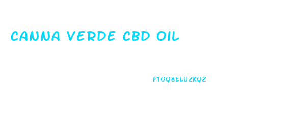 Canna Verde Cbd Oil