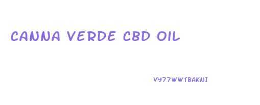 Canna Verde Cbd Oil
