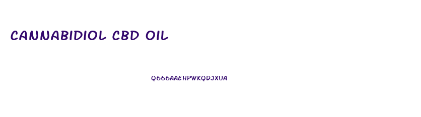 Cannabidiol Cbd Oil