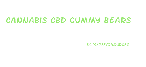 Cannabis Cbd Gummy Bears