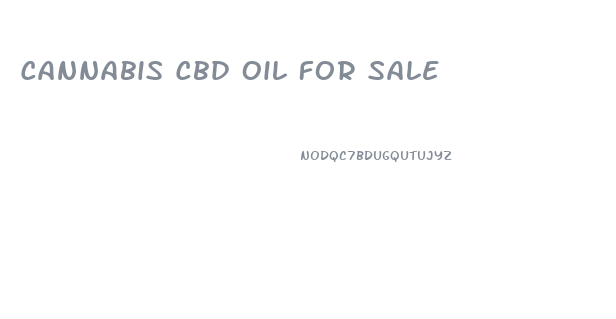 Cannabis Cbd Oil For Sale