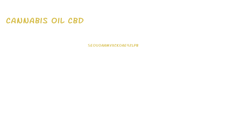 Cannabis Oil Cbd
