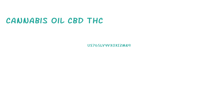 Cannabis Oil Cbd Thc
