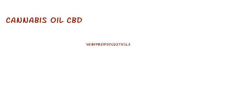 Cannabis Oil Cbd