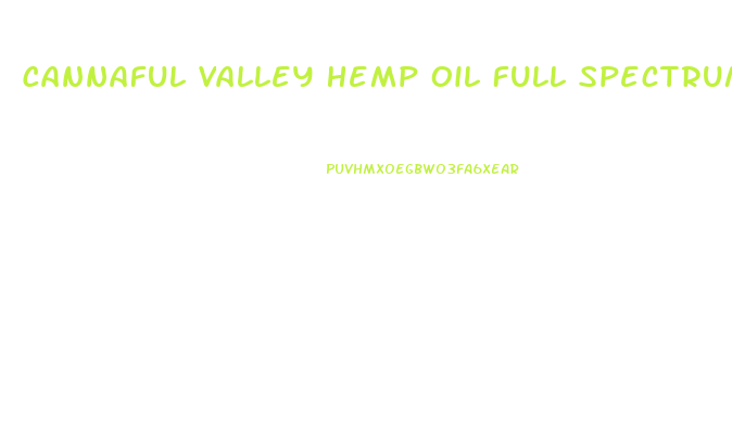 Cannaful Valley Hemp Oil Full Spectrum 300mg Cbd