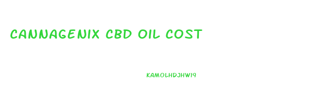 Cannagenix Cbd Oil Cost