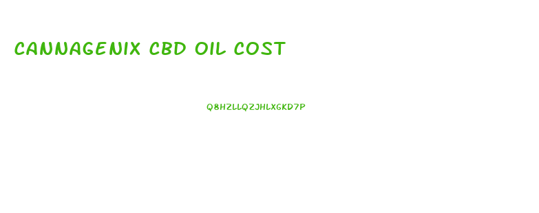 Cannagenix Cbd Oil Cost