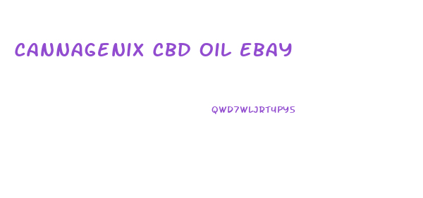 Cannagenix Cbd Oil Ebay