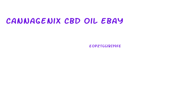 Cannagenix Cbd Oil Ebay