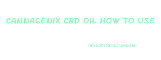 Cannagenix Cbd Oil How To Use