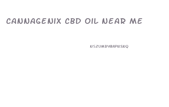 Cannagenix Cbd Oil Near Me