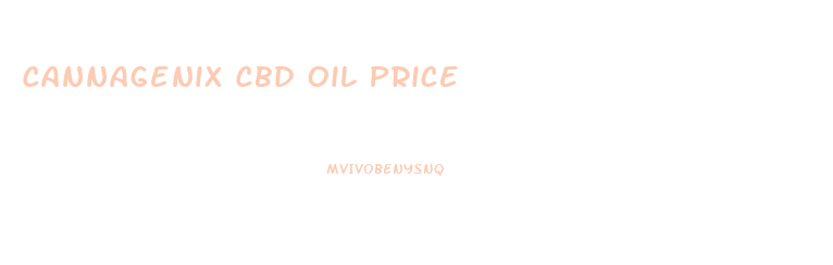 Cannagenix Cbd Oil Price