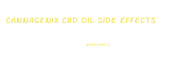 Cannagenix Cbd Oil Side Effects