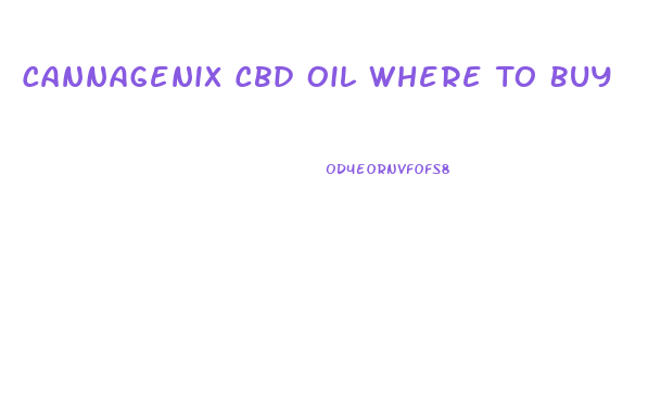 Cannagenix Cbd Oil Where To Buy