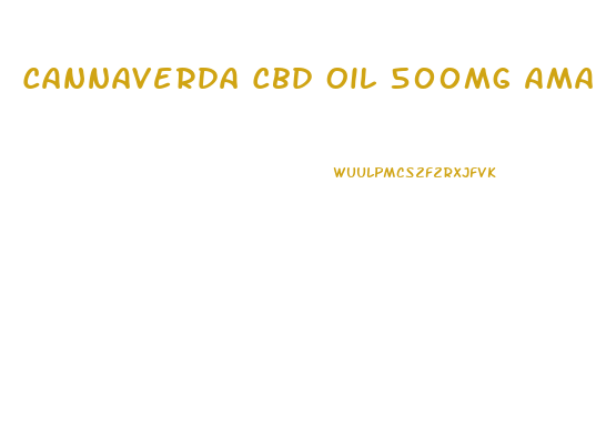 Cannaverda Cbd Oil 500mg Amazon