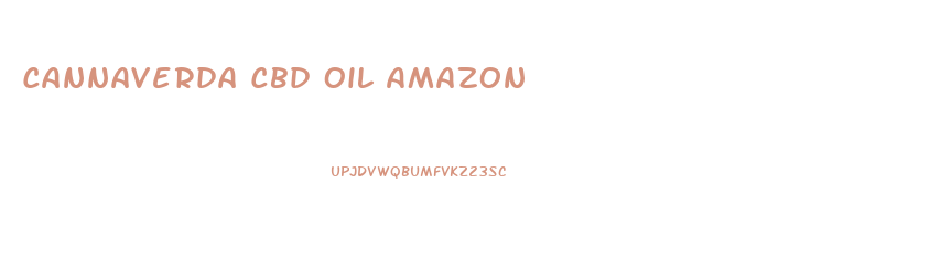 Cannaverda Cbd Oil Amazon