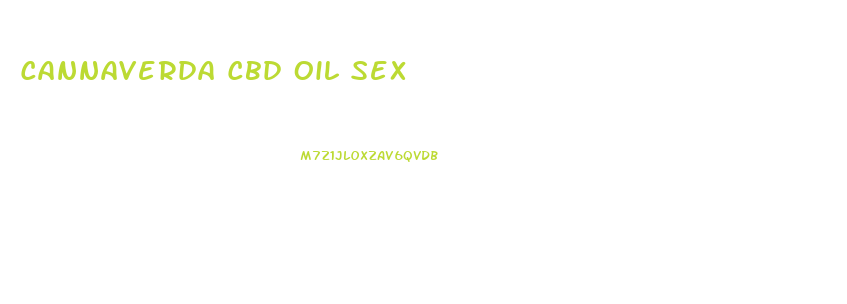 Cannaverda Cbd Oil Sex
