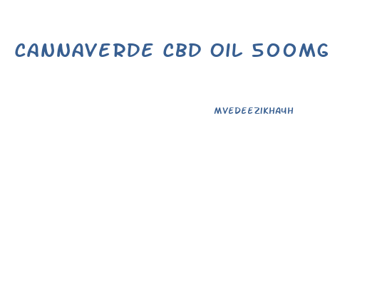 Cannaverde Cbd Oil 500mg