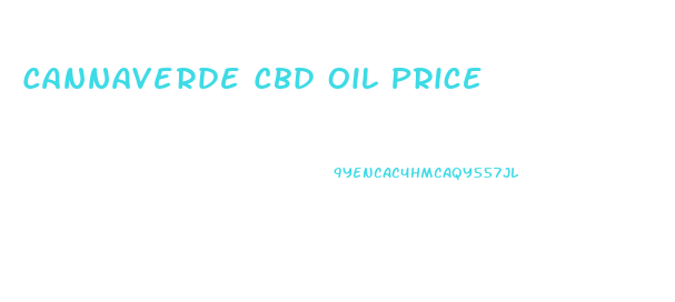 Cannaverde Cbd Oil Price