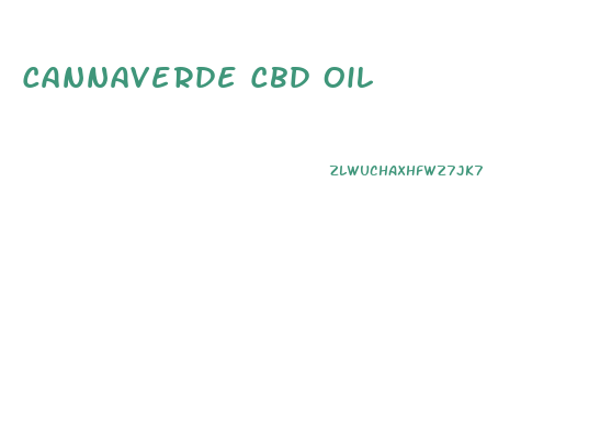 Cannaverde Cbd Oil