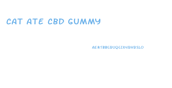 Cat Ate Cbd Gummy