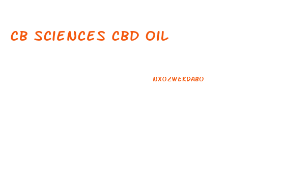 Cb Sciences Cbd Oil