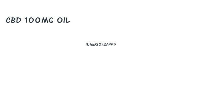 Cbd 100mg Oil