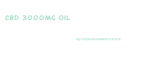 Cbd 3000mg Oil